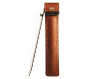 Vaja Leather Apple Pencil 1 & 2 Sleeve Cognac - Opberg Hoesje