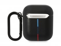 BMW M Leather Case Zwart - AirPods 1 & 2 Case Hoesje