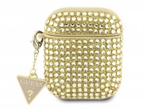 Guess Diamond Charm Case Goud - AirPods 1/2 Case Hoesje