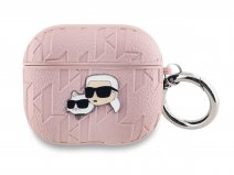 Karl Lagerfeld Ikonik Duo Monogram Case Roze - AirPods 3 Case Hoesje