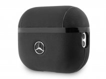 Mercedes-Benz Leather Case Zwart - AirPods Pro 2nd Gen Hoesje