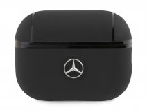 Mercedes-Benz Leather Case Zwart - AirPods Pro 2nd Gen Hoesje
