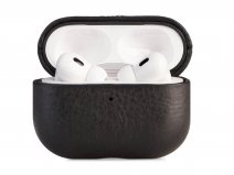 Vaja Ivolution Leather Case Black - AirPods Pro 2nd gen Hoesje
