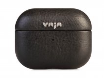 Vaja Ivolution Leather Case Black - AirPods Pro 2nd gen Hoesje