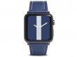 SLG Design D8 Leather Apple Watch Band 42/44/45mm & Ultra - Navy Blue
