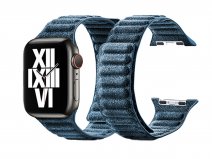 Alcanside Magnetic Alcantara Apple Watch Band 38/40/41mm - Blauw