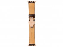 Gatti Alligator Apple Watch Band 42/44/45/49mm - Dark Brown/Rose Gold