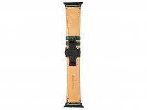 Gatti Alligator Apple Watch Band 42/44/45/49mm - Green Emerald/Black