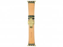 Gatti Alligator Apple Watch Band 42/44/45/49mm - Green Emerald/Gold