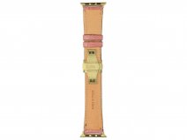 Gatti Alligator Apple Watch Band 42/44/45/49mm - Queen Pink/Gold