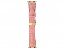 Gatti Alligator Apple Watch Band 42/44/45/49mm - Queen Pink/Gold