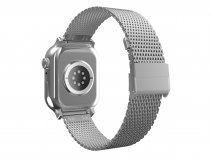 Just in Case Steel Mesh Strap Zilver - Apple Watch Bandje 38/40/41/42mm