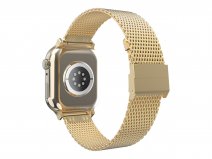 Just in Case Steel Mesh Strap Goud - Apple Watch Bandje 42/44/45/46/49mm