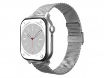 Just in Case Steel Mesh Strap Zilver - Apple Watch Bandje 42/44/45/46/49mm