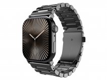 Just in Case Steel Link Strap Zwart - Stalen Apple Watch Band 38/40/41/42mm