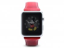 SLG Design D7 Italian Wax Leather Apple Watch Band 42/44/45mm & Ultra - Rood