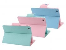 Pastel Series Kunstleren Stand Case voor iPad mini