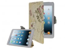 Romantic Postcards Stand Case Hoes voor iPad mini