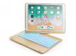 Bluetooth Toetsenbord Case 360 Goud - iPad 10.2 Hoesje
