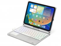 Toetsenbord Case 360 met Muis Trackpad Zilver - iPad 10 (2022) Hoesje