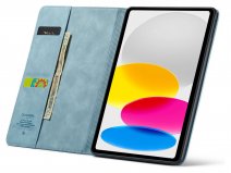 CaseMania Slim Stand Folio Case Aqua - iPad 11/10.9 hoesje