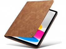 CaseMania Slim Stand Folio Case Cognac - iPad 11/10.9 hoesje