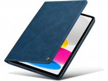 CaseMania Slim Stand Folio Case Donkerblauw - iPad 11/10.9 hoesje
