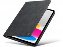 CaseMania Slim Stand Folio Case Zwart - iPad 11/10.9 hoesje