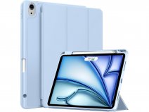 CaseMania iPad Air 11 hoesje Lichtblauw - Smart Stand Case met Pencil Houder