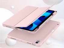 CaseMania iPad Air 11 hoesje Roze - Smart Stand Case met Pencil Houder