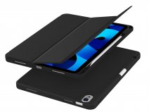 CaseMania iPad Air 11 hoesje Zwart - Smart Stand Case met Pencil Houder