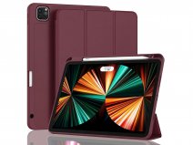 CaseMania Trifold Pencil Case Bordeaux - iPad Air 13 hoesje
