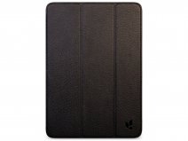 Vaja Slim Leather Folio Case Zwart - iPad Pro 11 (M4) Hoesje Leer
