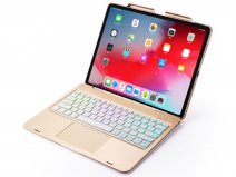 Toetsenbord Case met Muis Trackpad Goud - iPad Pro 12.9 (2018/2020) Hoesje