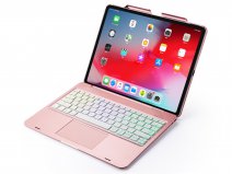 Toetsenbord Case met Muis Trackpad Rosé - iPad Pro 12.9 (2021) Hoesje