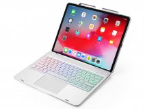 Toetsenbord Case met Muis Trackpad Zilver - iPad Pro 12.9 (2018/2020) Hoesje