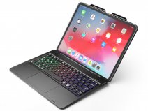 Toetsenbord Case met Muis Trackpad Zwart - iPad Pro 12.9 (2018/2020) Hoesje