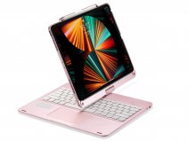 Toetsenbord Case 360 met Muis Trackpad Rosé - iPad Pro 12.9 (2021) Hoesje