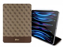 Guess 4G Monogram Folio Case Bruin - iPad Pro 12.9/Air 13 hoesje
