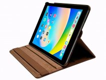 Vintage Draaibare Swivel Stand Case Bruin - iPad 9.7 (2017/2018) hoesje