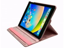 Vintage Draaibare Swivel Stand Case Roze - iPad 9.7 (2017/2018) hoesje