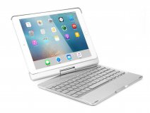 Bluetooth Toetsenbord Case 360 Zilver - iPad 9,7