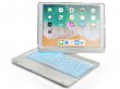 Bluetooth Toetsenbord Case 360 Zilver - iPad Air 3 Toetsenbord Hoesje