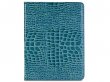 Croco Stand Folio Case Turquoise - iPad Pro 11 2018 hoesje