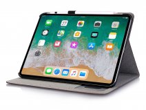 Croco Stand Folio Case Bruin - iPad Pro 11 2018 hoesje