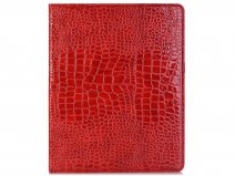 Croco Stand Folio Case Rood - iPad Pro 12.9 2018 hoesje