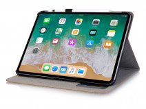 Croco Stand Folio Case Taupe - iPad Pro 12.9 2018 hoesje