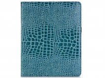 Croco Stand Folio Case Turquoise - iPad Pro 12.9 2018 hoesje