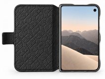 Vaja Leather Folio Case Zwart - iPhone Duo Hoesje Leer