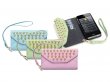 Covert Studded Pastel Trifold Wallet Case Hoesje voor iPhone 4/4S